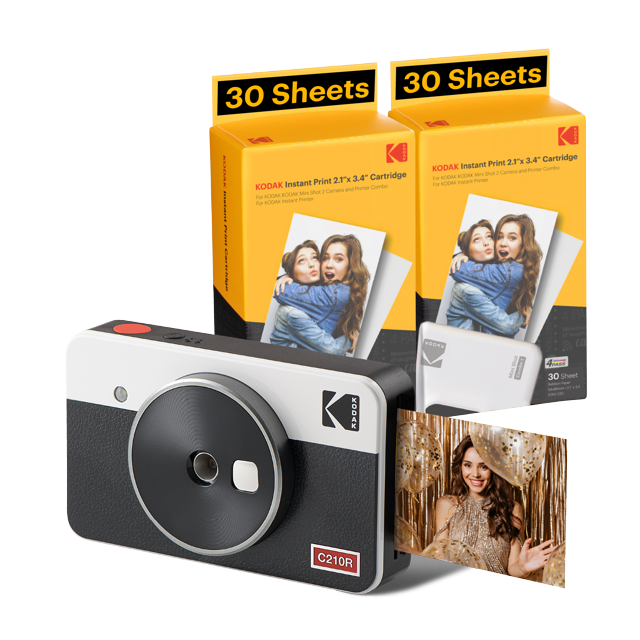 KODAK Mini Shot 2 Retro 4PASS 2in1 Instant Camera and Photo Printer