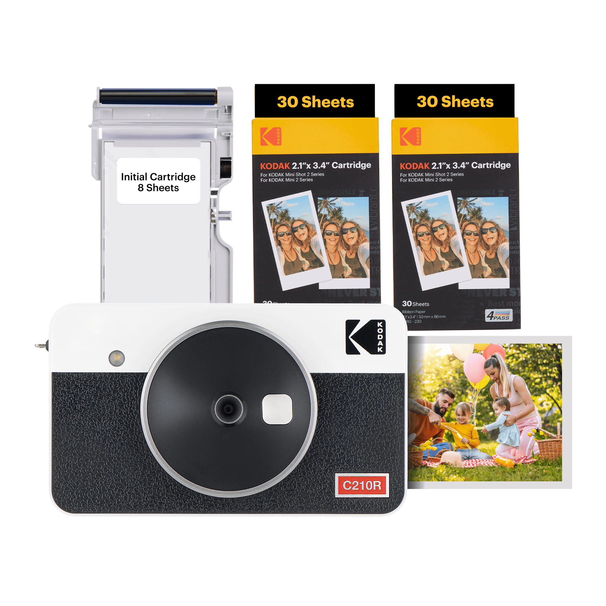 Kodak Mini 2 Retro Portable Instant Photo Printer | 2.1 x