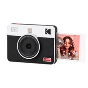 KODAK Mini Shot 3 Retro 4PASS 2-in-1 Instant Camera and Photo Printer 3x3 inches + 8 Sheets, White