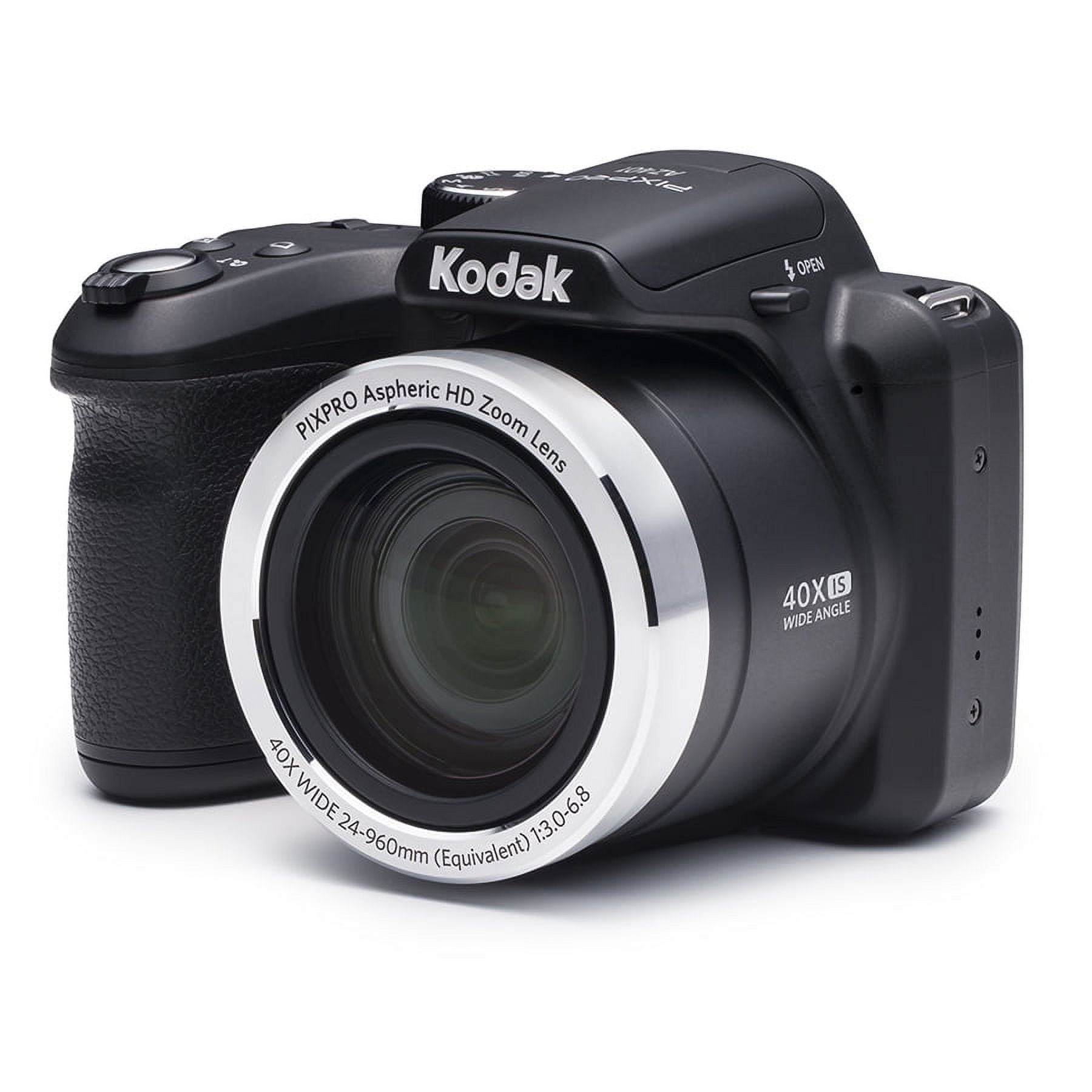 KODAK PIXPRO AZ401 Bridge Digital Camera - 16MP 40X Optical Zoom HD720p  video (Black)