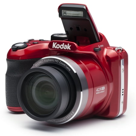 KODAK PIXPRO AZ421 Bridge Digital Camera - 16MP 42X Optical Zoom HD720p (Red)