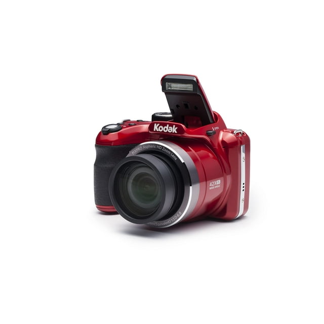 KODAK PIXPRO AZ421 Bridge Digital Camera - 16MP 42X Optical Zoom HD720p (Red)