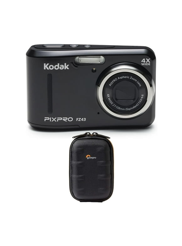 KODAK PIXPRO FZ43 16 MP Digital Camera (Black) with Carrying Case Bundle
