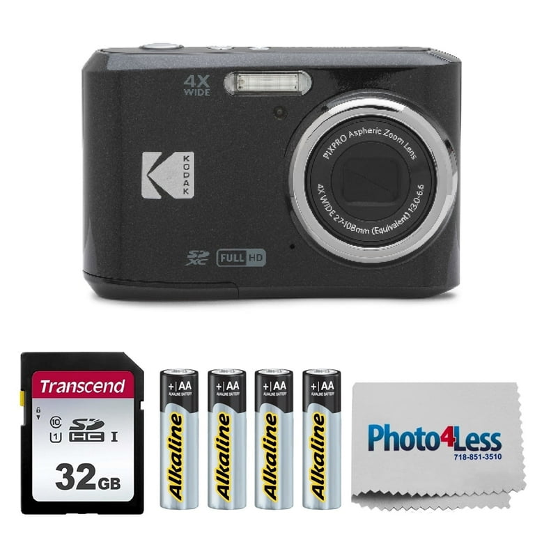 KODAK PIXPRO FZ45 16MP Digital Camera (Black) with 4X KODAK PIXPRO FZ45 16MP Digital Camera (Black) with 4X