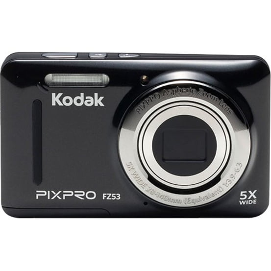 KODAK PIXPRO FZ53 Compact Digital Camera - 16MP 5X Optical Zoom HD 720p Video (Black)