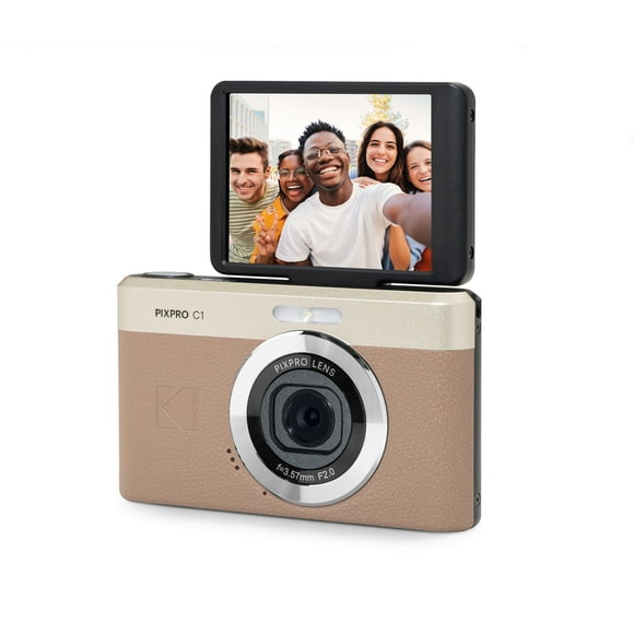 KODAK PIXPRO Friendly Zoom C1-BN 13MP Digital Camera with 4X Optical Zoom 26mm Wide Angle and 2.8" LCD Screen (Brown)