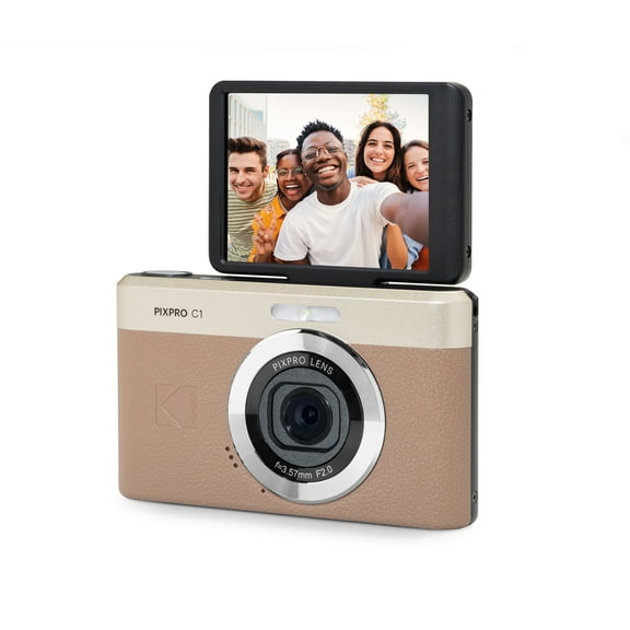 KODAK PIXPRO Friendly Zoom C1-BN 13MP Digital Camera with 4X Optical Zoom 26mm Wide Angle and 2.8" LCD Screen (Brown)