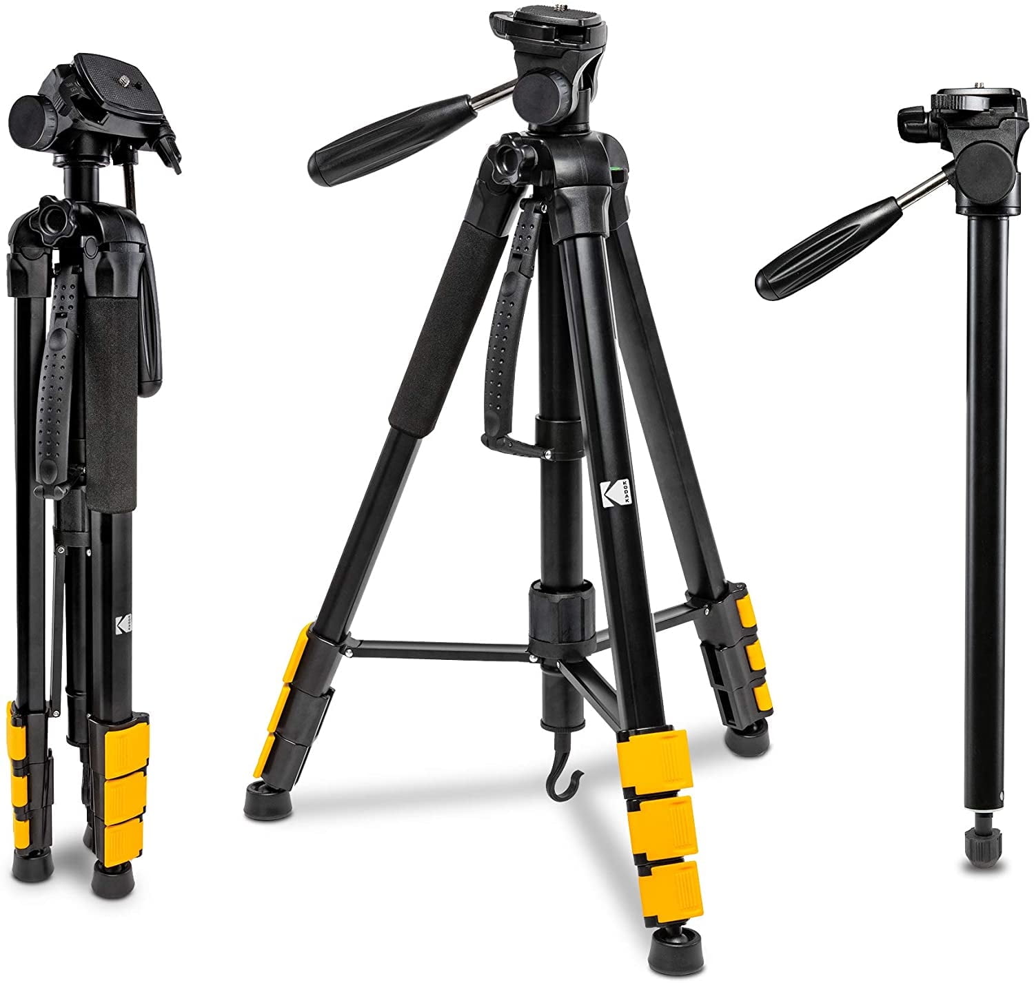 KODAK PhotoGear 2-in-1 70” Tripod & 64.5” Monopod, Lightweight Travel Camera Tripod Stand