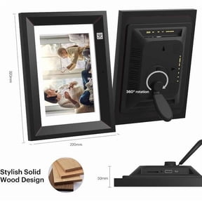 KODAK RDPF-1020V BLACK 10.1 inch IPS800x1280 8GB Wooden frame, Black, Digital Photo Frame