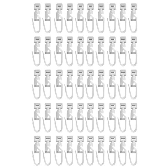 KODASW 50pcs Curtain Glidees Hooks Providing Reliabled Support And Easy Maintenances