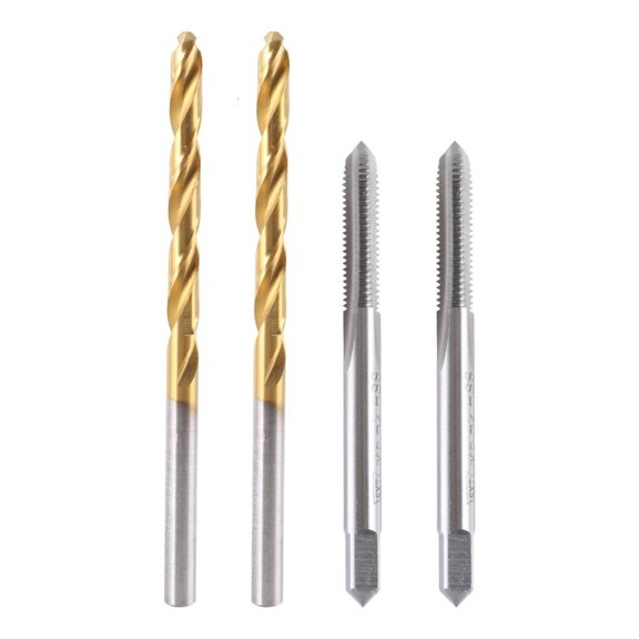 KODASW Professional M5x0.8 Straight Flute Thread Tap 4.2mm Twist Drill Bit Screw Tapping Threading Tool Metric Tap Drill Bit