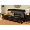 thumbnail image 1 of Kodiak Furniture Aspen Futon with Faux Leather Mattress in Black, 1 of 8