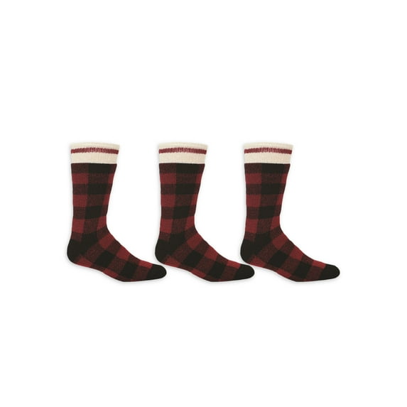 KODIAK MENS WOOL THERMAL SOCK BLKRED