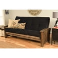 thumbnail image 1 of Washington Frame-Rustic Walnut Finish-Suede Black Mattress Kodiak Furniture, 1 of 6