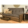 thumbnail image 1 of Washington Frame-Rustic Walnut Finish-Suede Gray Mattress-Storage Drawers Kodiak Furniture, 1 of 6
