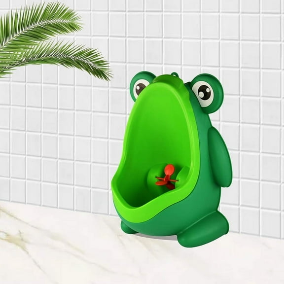 NKFPAEK Frog Pee Urinal, Green Frog Urinal With Suckers, Cute Bathroom Urinal, Frog Shaped Urinal Suitable for Home, Frog Toilet - Green