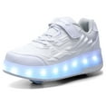 thumbnail image 1 of KOFUBOKE Child Teen Roller Skates Double Wheel Shoes Light Up LED shoe 13.5 size, 1 of 8