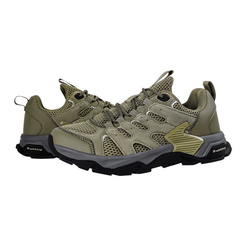 KOFUBOKE Men's Hiking Shoes, Lightweight & Breathable Trekking Shoes, Anti-Slip Outdoor Hiking Sneakers for Walking, Jogging, Travel