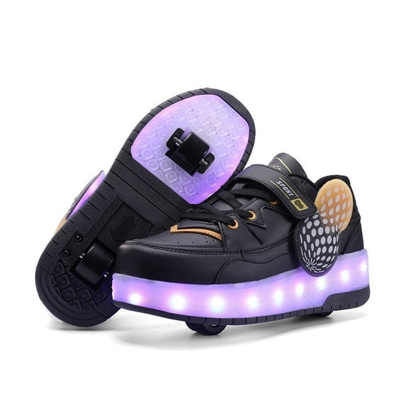 KOFUBOKE Roller Skate Shoes, Roller Skates and Sneakers 2 in 1, Shoes with Wheels for Girls and Boys