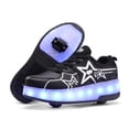 thumbnail image 1 of KOFUBOKE Roller Skate Shoes, Roller Skates and Sneakers 2 in 1, Shoes with Wheels for Girls and Boys, 1 of 6