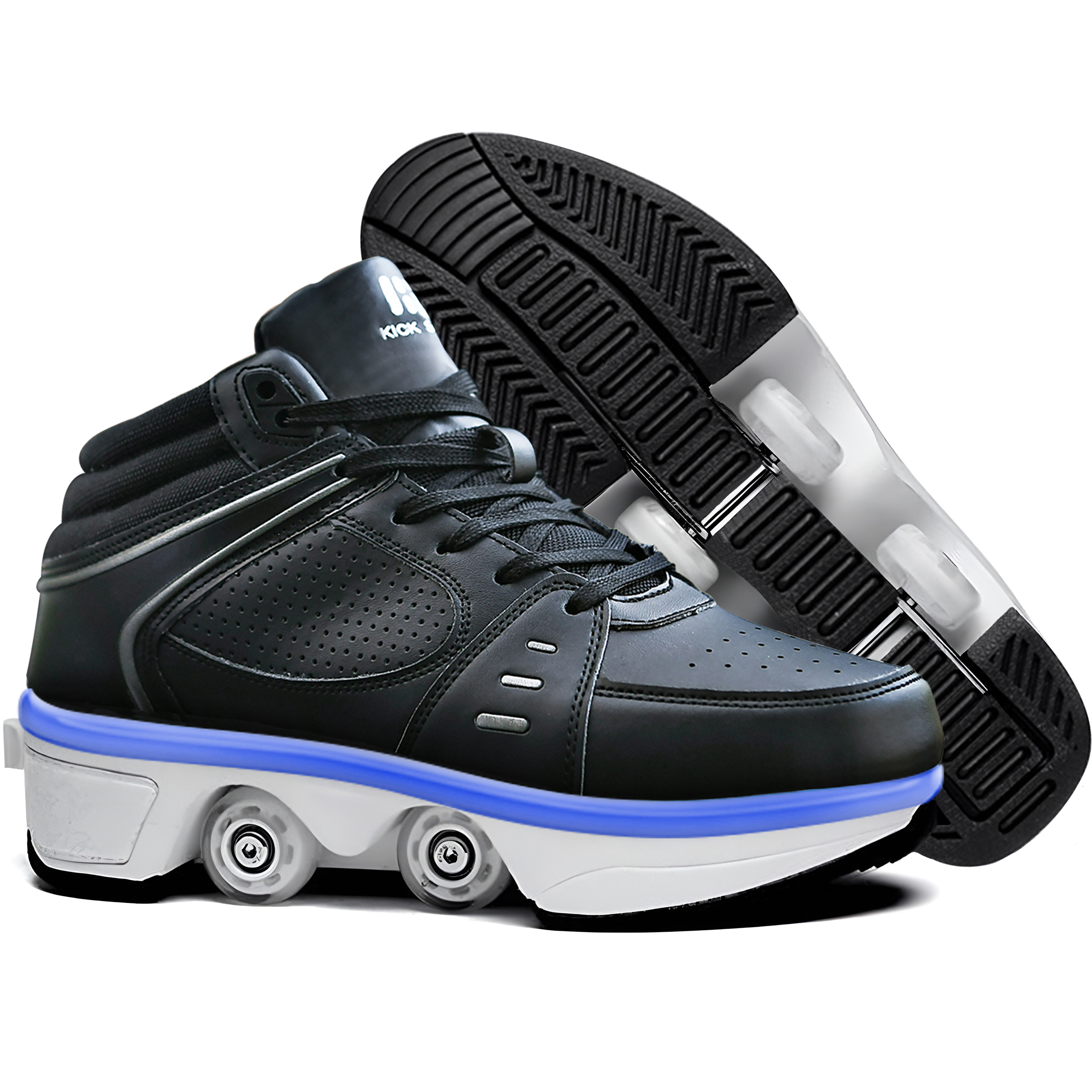 Kofuboke 2 In 1 Roller Skate Shoes Sneakers For Fun Outdoor Sports Confidence Building 