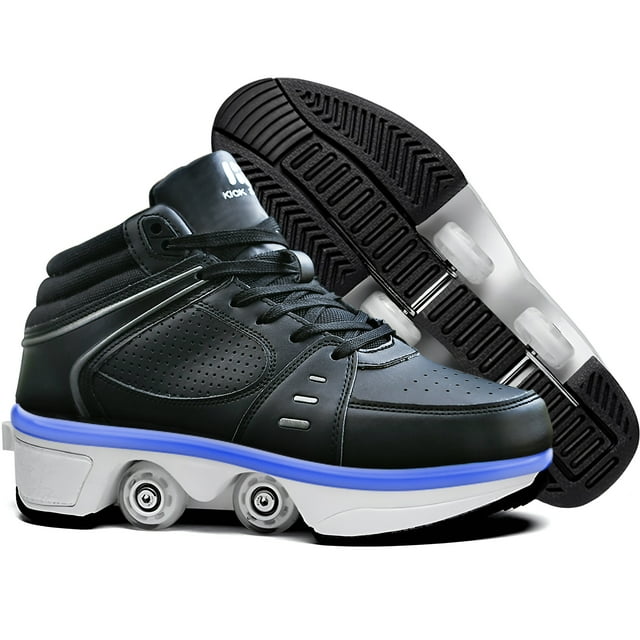 KOFUBOKE 2in1 Roller Skate Shoes Sneakers, for Fun Outdoor Sports