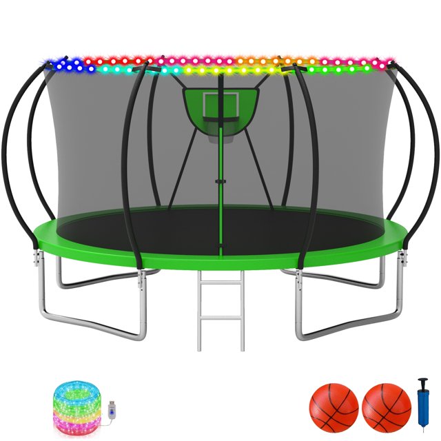 KOFUN 12FT Trampoline for Adults Capacity for 45 Kids, Backyard