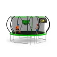 thumbnail image 1 of KOFUN 14FT Trampoline for Kids and Adults, Recreational Trampoline with Basketball Hoop and Ladder, Outdoor Backyard Trampoline with Enclosure Net, 1400LBS Capacity, Easy to Install, Green, 1 of 8