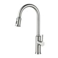 thumbnail image 1 of KOFUN Pull Down Kitchen Faucet with Sprayer, Single Handle Sink Pull Out Kitchen Faucet, Stainless Steel Faucet Brushed Nickel with Pull Out Sprayer for Kitchen, 1 of 7