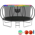 KOFUN Trampoline with Basketball Hoop & Light, 1500lbs 10FT 12FT 14FT