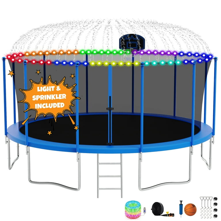 KOFUN Trampoline with Enclosure Net 8 FT 10 FT 12 FT 14 FT 15 FT