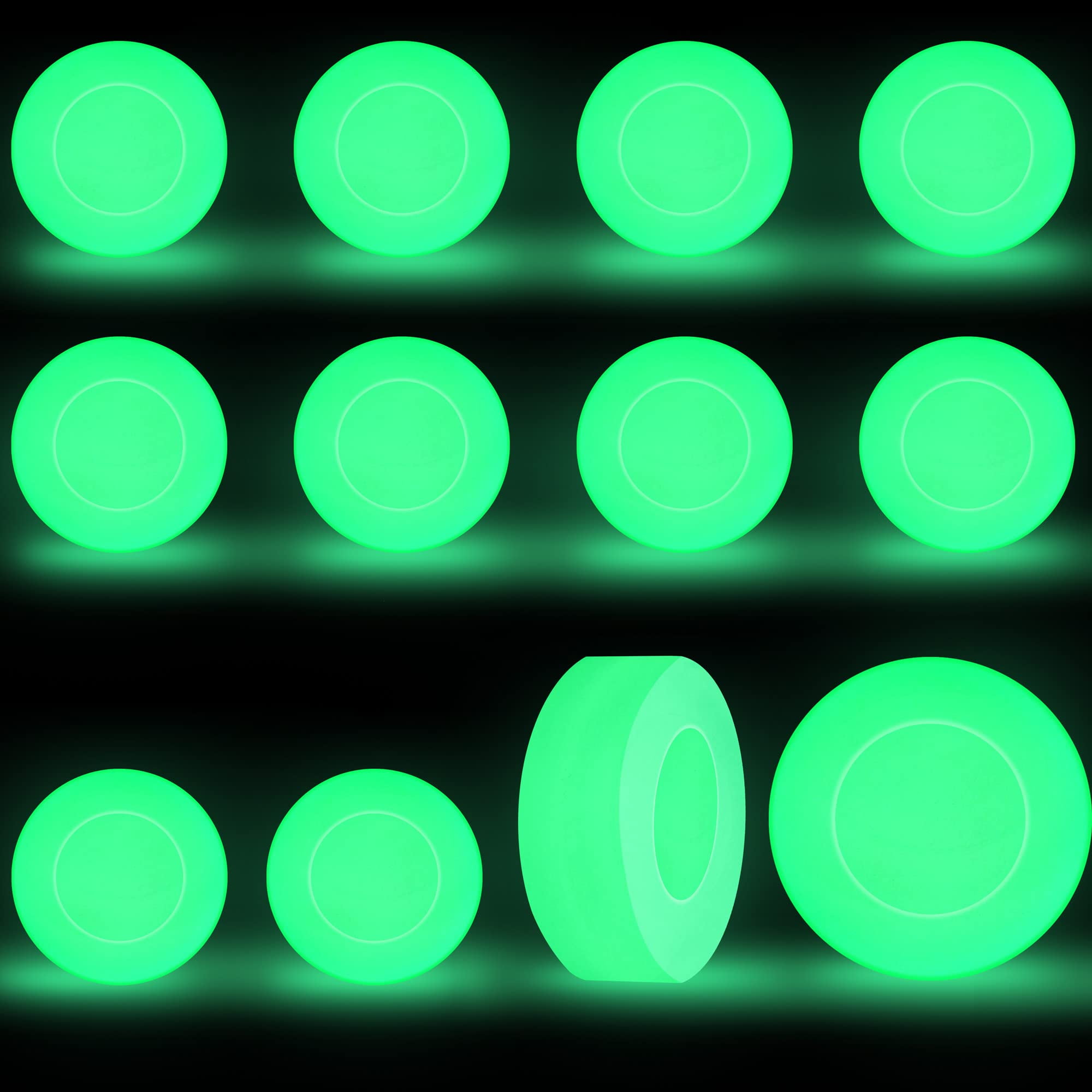 DEEKIN Ice Hockey Puck Glow In The Dark Party Pucks Green
