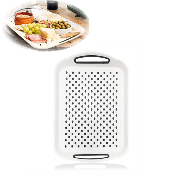 KOGITI Lap Trays for Eating, Trays for Eating, Food Trays for Eating on Couch, Dinner Tray with Handles, Suitable for Bread, Milk and Daily Dinners