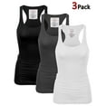 thumbnail image 1 of KOGMO Sleeveless Tank Scoop Neck Racerback Athletic Top (Women's) 3 Pack, 1 of 8