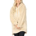 thumbnail image 1 of KOGMO Women's Soft Faux Fur Hoodie Sweater with Kangaroo Pockets, 1 of 4