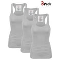 thumbnail image 1 of KOGMO Womens Basic Cotton Ribbed Knit Racerback Tank Top 3-Pack (S-XL), 1 of 8