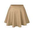 thumbnail image 1 of KOGMO Womens Basic Solid Versatile Stretchy Flared Casual Skater Skirt, 1 of 5