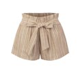 thumbnail image 1 of KOGMO Womens Casual Striped Summer Beach Shorts With Self Tie Bow, 1 of 7