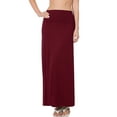 thumbnail image 1 of KOGMO Womens Classic Maxi Skirt with Foldable Wide Waistband (S-3X), 1 of 6
