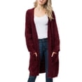 thumbnail image 1 of KOGMO Womens Fuzzy Long Cardigan with Pockets, 1 of 7