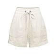 thumbnail image 1 of KOGMO Womens Lightweight Linen Shorts with Drawstring and Pockets, 1 of 7