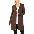 thumbnail image 1 of KOGMO Womens Long Knit Cardigan Sweater with Snap Buttons, 1 of 4