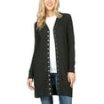 thumbnail image 1 of KOGMO Womens Long Knit Cardigan Sweater with Snap Buttons, 1 of 4