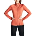 thumbnail image 1 of KOGMO Womens Performance Zip Up Stretchy Work Out Track Jacket, 1 of 3