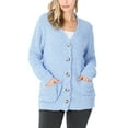 thumbnail image 1 of KOGMO Womens Popcorn Sweater Cardigans with Buttons and Pockets, 1 of 4