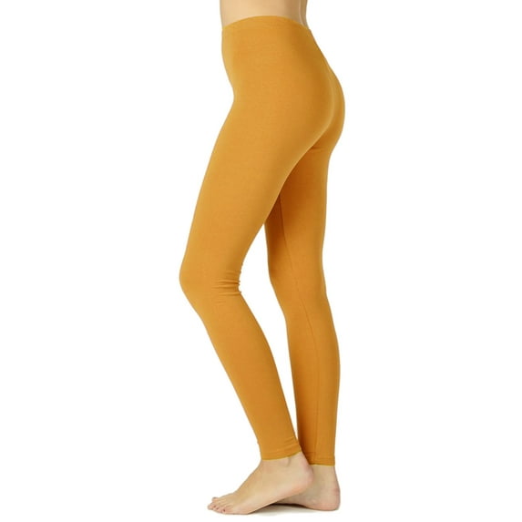 KOGMO Womens Premium Cotton Full Length Leggings Multi Colors (S-XL)
