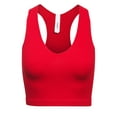 thumbnail image 1 of KOGMO Womens Ribbed Racerback Crop Tank Top, 1 of 5