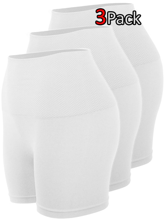 Womens Tummy Control Fitness Workout Running Bike Yoga Shorts Leggings (3 Pack)
