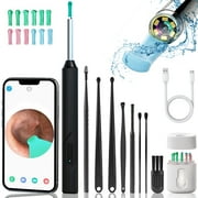 KOGYAS Ear Wax Removal Kit,Ear Cleaner with 1296P HD Wireless Ear Camera,Ear Cleaning Kit Remove Wax with Holder,Ear Wax Removal Tool Kit for Kids,Adults,Pets,Compatible with iPhone & Android