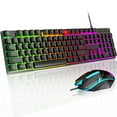 thumbnail image 1 of KOGYAS Gaming Keyboard and Mouse Combo,Computer Keyboard with RGB Backlit,Ergonomic Keyboard Design,Mechanical Keyboard with 104 Keys,Quiet Silent USB Membrane Keyboard for Desktop,Computer,PC, 1 of 10